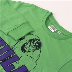 PIJAMA LARGO SINGLE JERSEY AVENGERS HULK GREEN