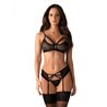 Underwear Set Obsessive 818-SEG-1 Black L/XL (M0400613)