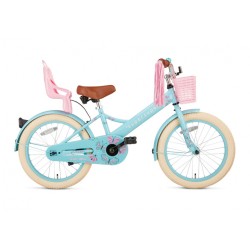 Little Miss 18 Inch 28 cm Girls Coaster Brake Turquoise