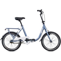 Nazaire vouwfiets 20 Inch 40 cm Unisex Rim Brakes Blue Grey