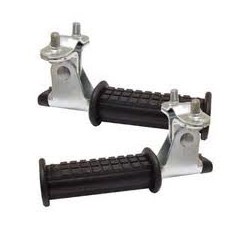 1110 Footrests Set for Rear Fork Black - Teknashop Ltd