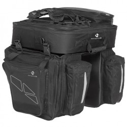 double pannier Amsterdam Triple96 litres black - Teknashop Ltd