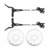 HP4000 Disc Brake Set Front and Rear Black/Silver - Teknashop Ltd