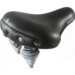 Classic Retro XL Bike Saddle Black - Teknashop Ltd