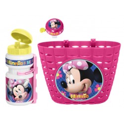 Minnie Mouse Kids bicycle accessories Pink 3 piece - Teknashop Ltd