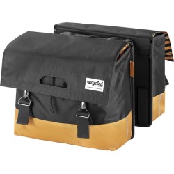 Double Bicycle Bag Recycled Pet 40 liters Golden Yellow - Teknashop Ltd