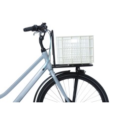 bicycle crate recycled M 29,5 liter white - 21138 - Teknashop Ltd