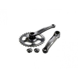 Crankset 32T 127mm 20 inch black - Teknashop Ltd