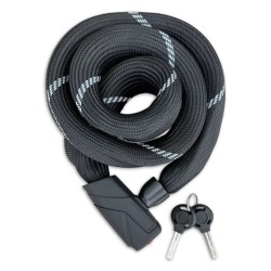 Bronx Chain Lock with Auto-click System 110 cm Steel Black - Teknashop Ltd