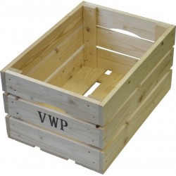 Bicycle Crate 40 Liters Wood Natural - Teknashop Ltd