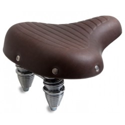 Cruiser bicycle saddle 270 x 245 mm unisex brown