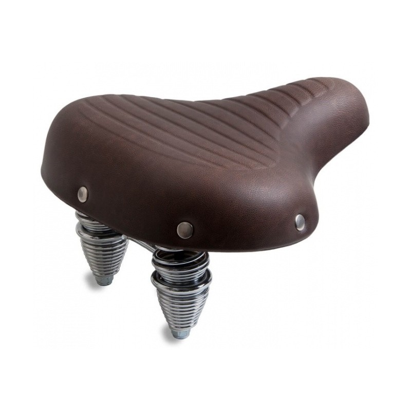 Cruiser bicycle saddle 270 x 245 mm unisex brown