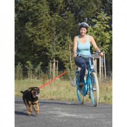 dog line for bicycle with bicycle handle 92 cm red/black - Teknashop Ltd