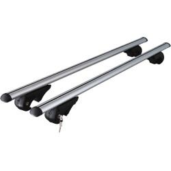 roof rack set aluminium 120 cm silver - Teknashop Ltd