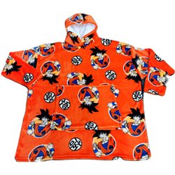 BATA SUDADERA OVERSIZE DRAGON BALL CORAL INFANTIL