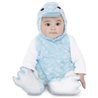 DISFRAZ BEBÉ PATITO PELUCHE AZUL (VESTIDO, GORRO, COLA Y PATUCOS) TALLA 7-12 MESES