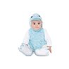 DISFRAZ BEBÉ PATITO PELUCHE AZUL (VESTIDO, GORRO, COLA Y PATUCOS) TALLA 7-12 MESES