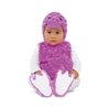 DISFRAZ BEBÉ PATITO PELUCHE LILA (VESTIDO, GORRO, COLA Y PATUCOS) TALLA 12-24 MESES