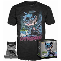 SET FIGURA POP & TEE DC JIM LEE CATWOMAN