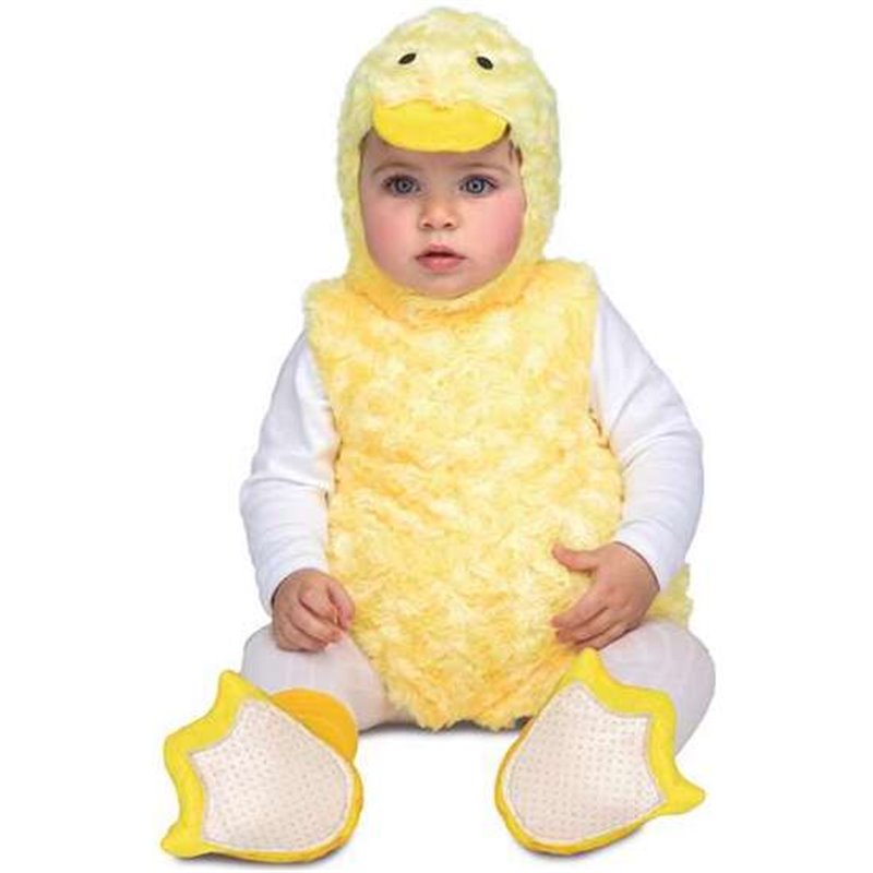 DISFRAZ BEBÉ PATITO PELUCHE AMARILLO TALLA 7-12 MESES