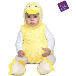 DISFRAZ BEBÉ PATITO PELUCHE AMARILLO TALLA 7-12 MESES