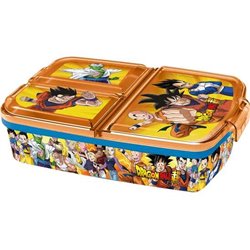 SANDWICHERA DRAGON BALL CON MULTIPLES COMPARTIMENTOS 22X15X8.50 CM