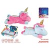 PELUCHE PROYECTOR MUSICAL UNICORNIO, CON LUCES Y SONIDOS 345X155X20CM - MODELOS SURTIDOS