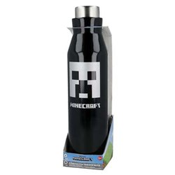 BOTELLA TERMO DE ACERO INOXIDABLE MINECRAFT 580 ML