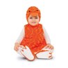 DISFRAZ BEBÉ PATITO PELUCHE NARANJA (VESTIDO, GORRO, COLA Y PATUCOS) TALLA 12-24 MESES