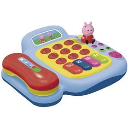 TELEFONO ACTIVIDADES PEPPA PIG C/ SONIDOS Y FIGURA PEPPA PIG