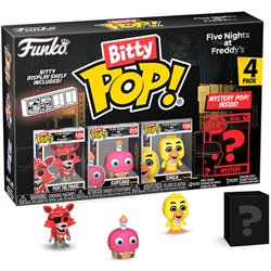 BLISTER 4 FIGURAS BITTY POP FIVE NIGHTS AT FREDDYS FOXY