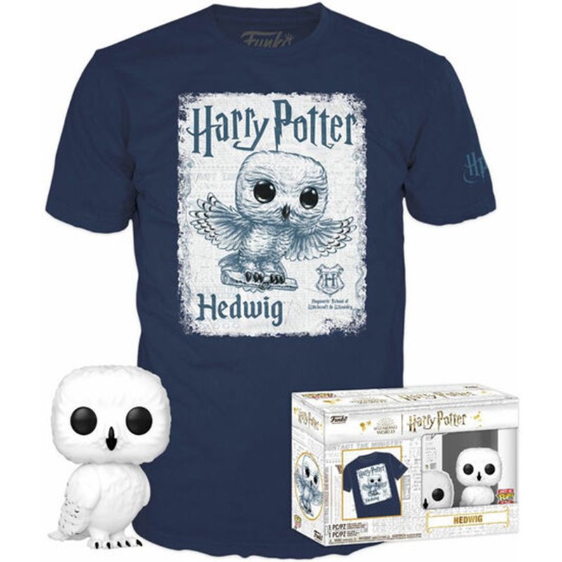 SET FIGURA POP & TEE HARRY POTTER HEDWIG - Teknashop Ltd