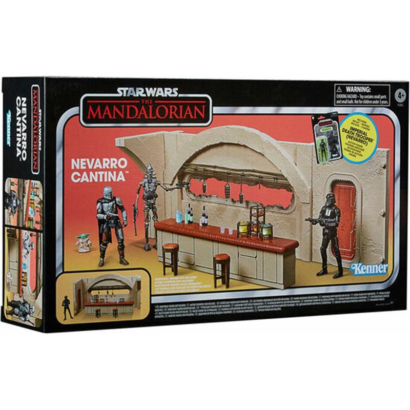 ESCENARIO NEVARRO CANTINA + FIGURA IMPERIAL DEATH TROOPER MANDALORIAN STAR WARS