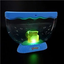 SEA MONKEYS OCEAN ZOO COFRE DEL TESORO CON LUZ EXP 12 PIEZS. SON PLACTON Y MICRO CRUSTÁCEOS.INCLUYE HUEVOS DE VIDA INSTANTANEA C