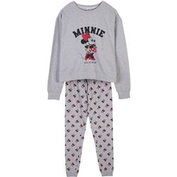 PIJAMA LARGO SINGLE JERSEY MINNIE GRAY