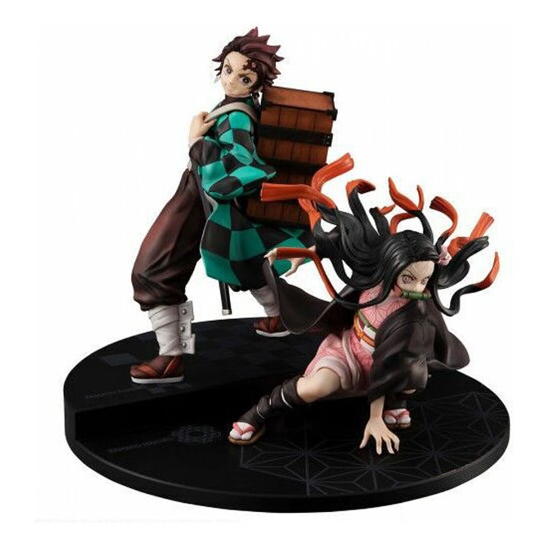 FIGURA KAMADO BROTHER AND SISTER PRECIOUS G.E.M. SERIES DEMON SLAYER KIMETSU NO YAIBA 17CM