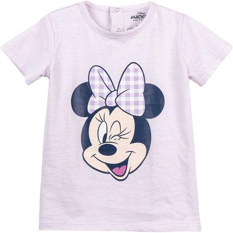 CAMISETA CORTA SINGLE JERSEY MINNIE PURPLE