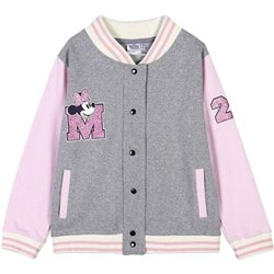 SUDADERA CON CREMALLERA COTTON BRUSHED MINNIE GRAY