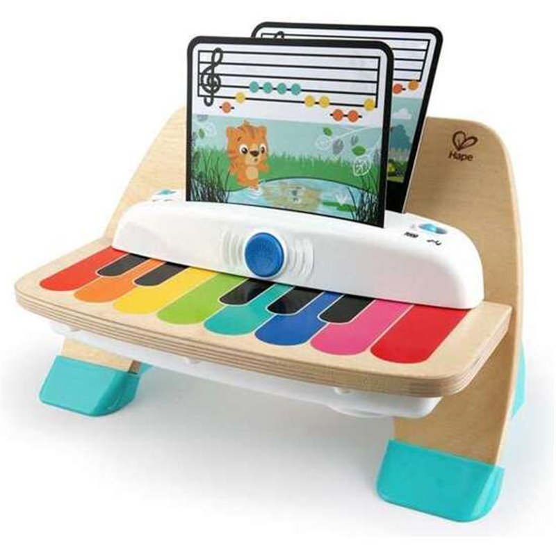 PIANO MAGIC TOUCH MADERA BABY EINSTEIN CON TECNOLOGIA TACTIL INCLUYE TRES HOJAS DE MUSICA 22,9X30,5X12,7CM