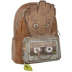 MOCHILA CASUAL MODA APLICACIONES GUARDIANS OF THE GALAXY GROOT