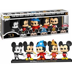 SET 5 FIGURAS POP DISNEY ARCHIVES MICKEY EXCLUSIVE