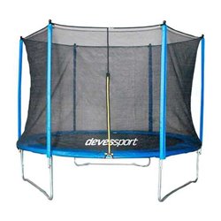 TRAMPOLIN 245 DIAMETRO X 219 CM ALTURA CON RED SOPORTA 80 KG - Teknashop Ltd