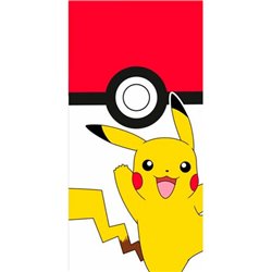 TOALLA PIKACHU POKEBALL POKEMON ALGODON - Teknashop Ltd