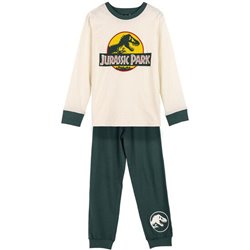 PIJAMA LARGO SINGLE JERSEY JURASSIC PARK BEIGE