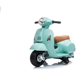 MINI VESPA VERDE OLIVA MP- 6V 4 AH - 1 MOTOR - Teknashop Ltd