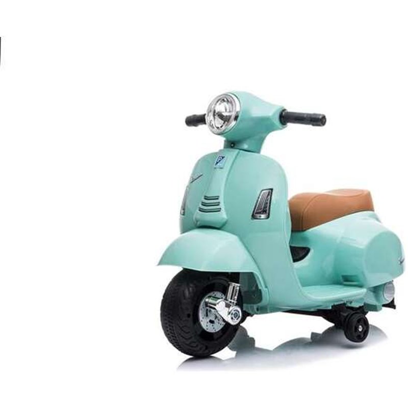 MINI VESPA VERDE OLIVA MP- 6V 4 AH - 1 MOTOR - Teknashop Ltd