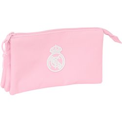 PORTATODO TRIPLE REAL MADRID CHICA ROSA