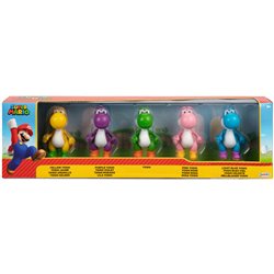 BLISTER 5 FIGURAS YOSHI SUPER MARIO BROS 6,5CM