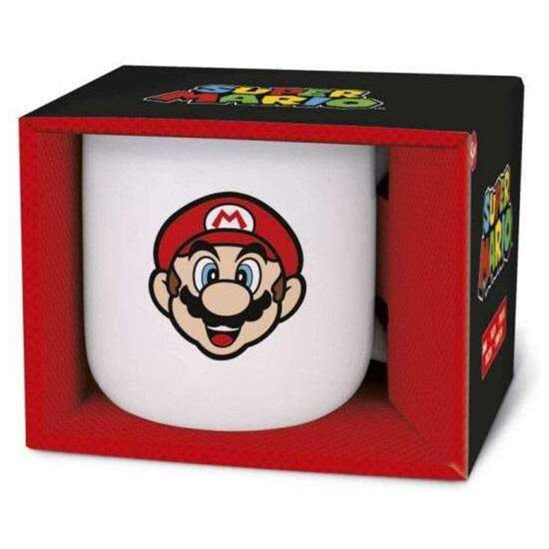 TAZA DE CERAMICA SUPER MARIO EN CAJA REGALO 400 ML - Teknashop Ltd