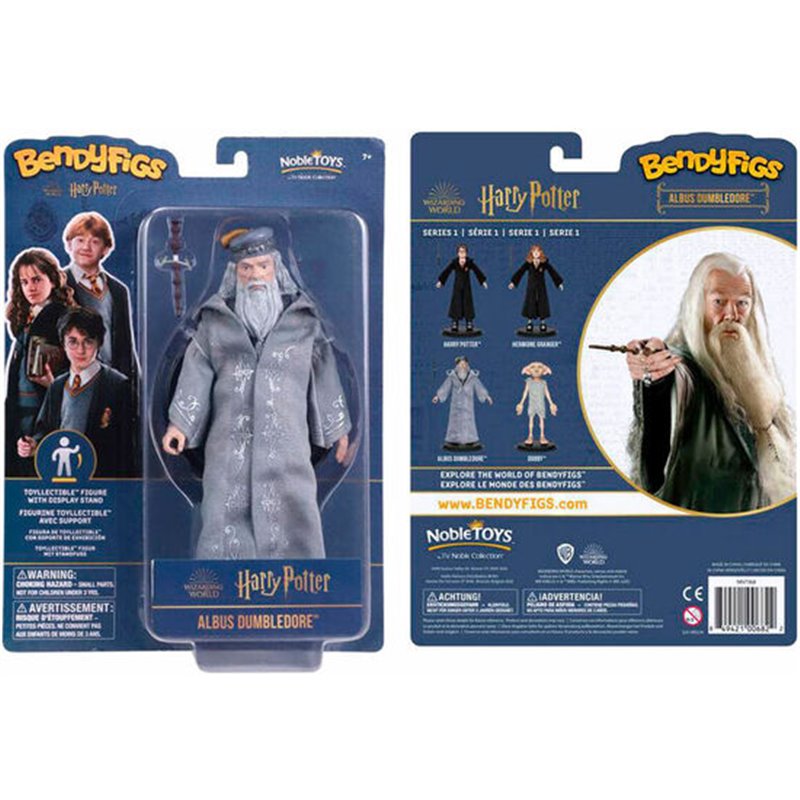 FIGURA MALEABLE BENDYFIGS DUMBLEDORE CON VARITA HARRY POTTER 19CM